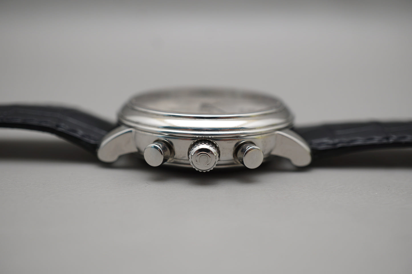 Omega Deville Prestige Cal.861 Silver Dial Handwound Chronograph Swiss Watch