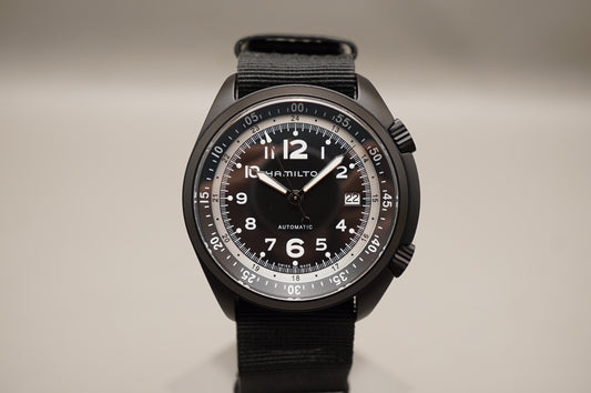 Hamilton Khaki Aviation H80485835 Pilot Pioneer Black Aluminum Automatic Watch