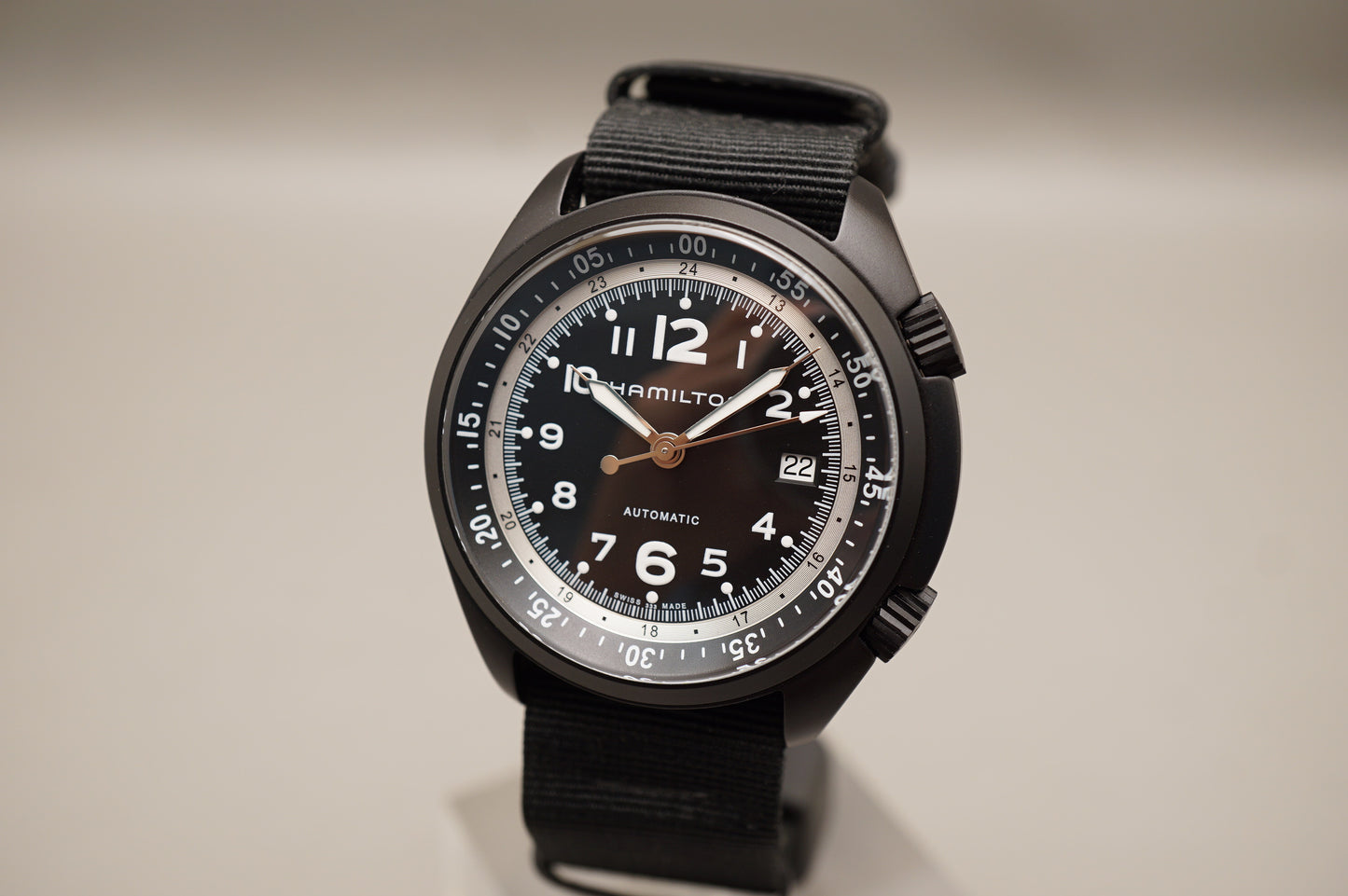 Hamilton Khaki Aviation H80485835 Pilot Pioneer Black Aluminum Automatic Watch