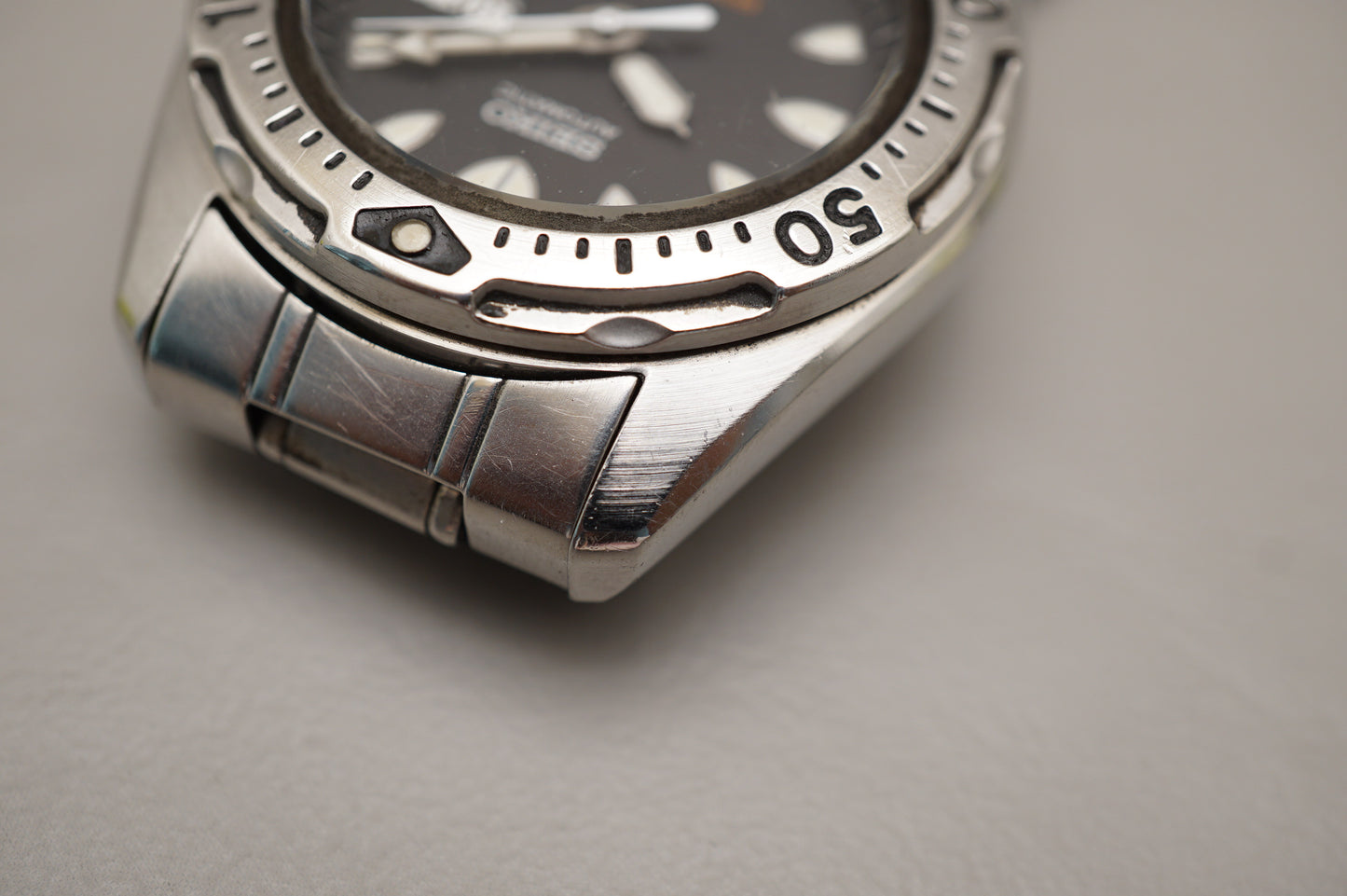 Vintage 1996 Seiko SKX001 7S26 Sharktooth Midsize Divers 200M Automatic Watch