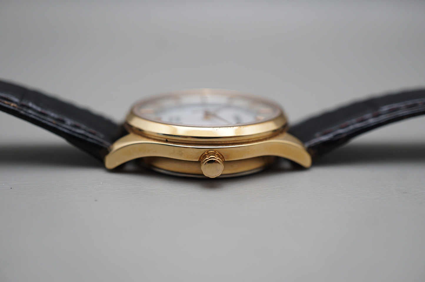 Seiko Selection STPX046 V137 Rose Gold Tone Titanium Solar Quartz Ladies Watch