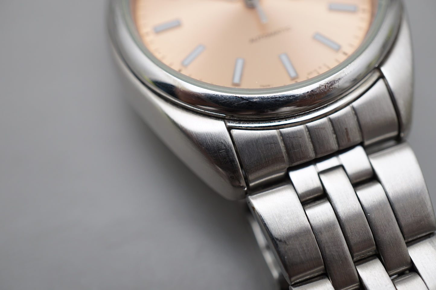 Rare Seiko 5 SNXA11 7S26 Salmon Dial Automatic Watch Original Condition