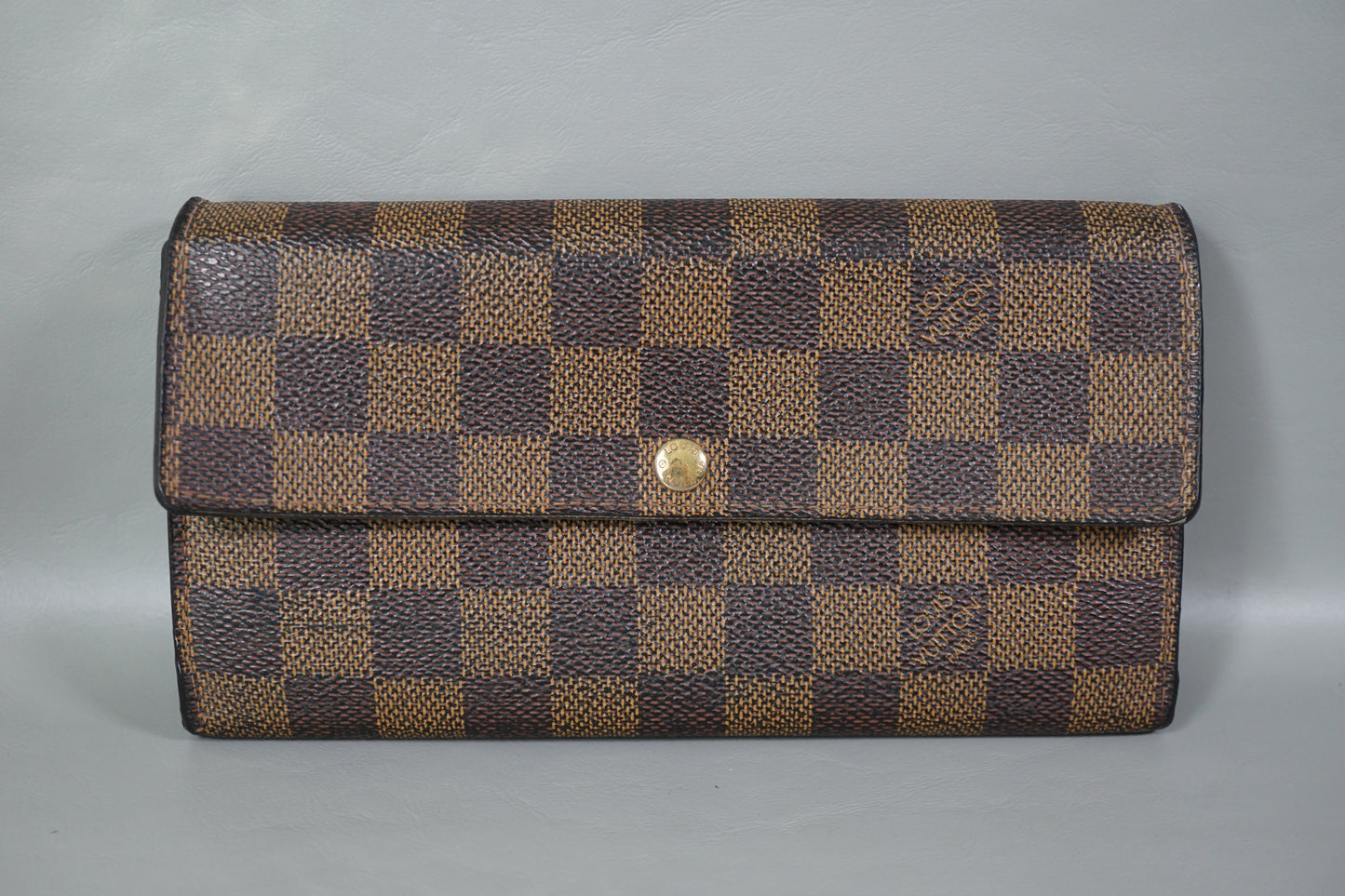 Louis Vuitton Damier Ebene Portefeuille Sarah N61734 Wallet