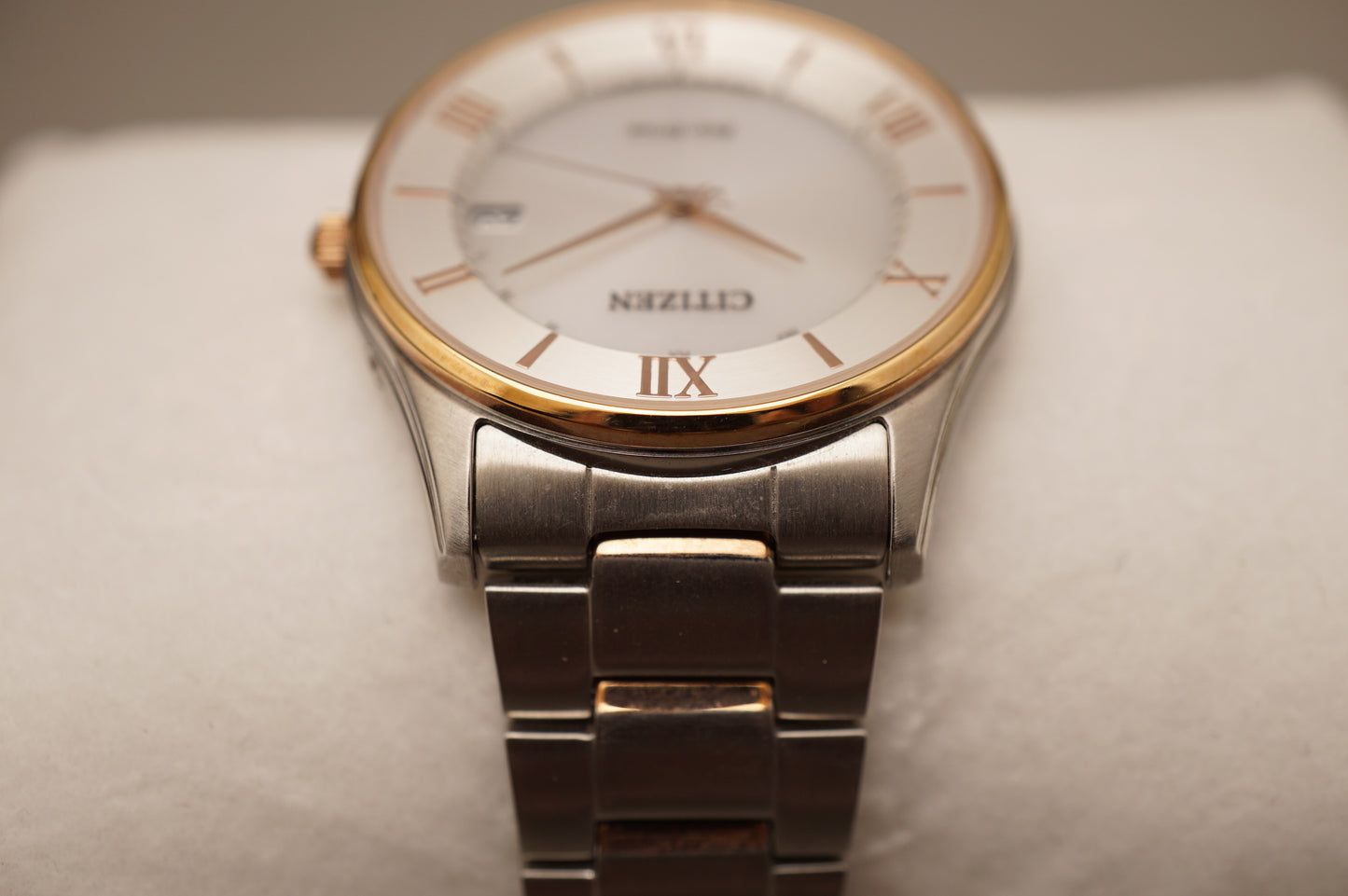Citizen Eco-Drive AS1062-59A Rose Silver Dial JDM Radio Wave Solar Quartz Watch