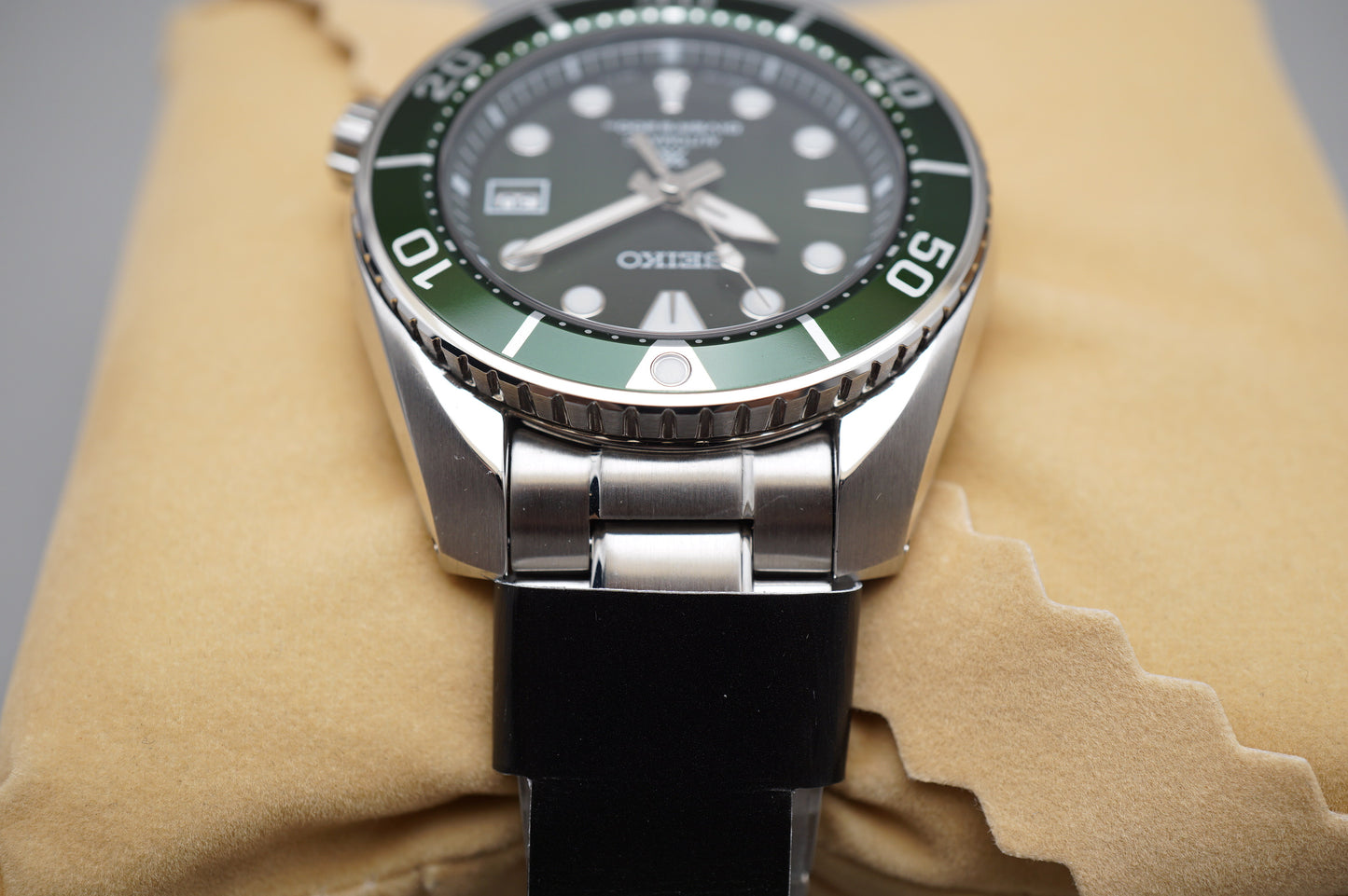 New Seiko Prospex SBDC081 6R15 Green Dial Sumo Divers 200M Automatic Watch