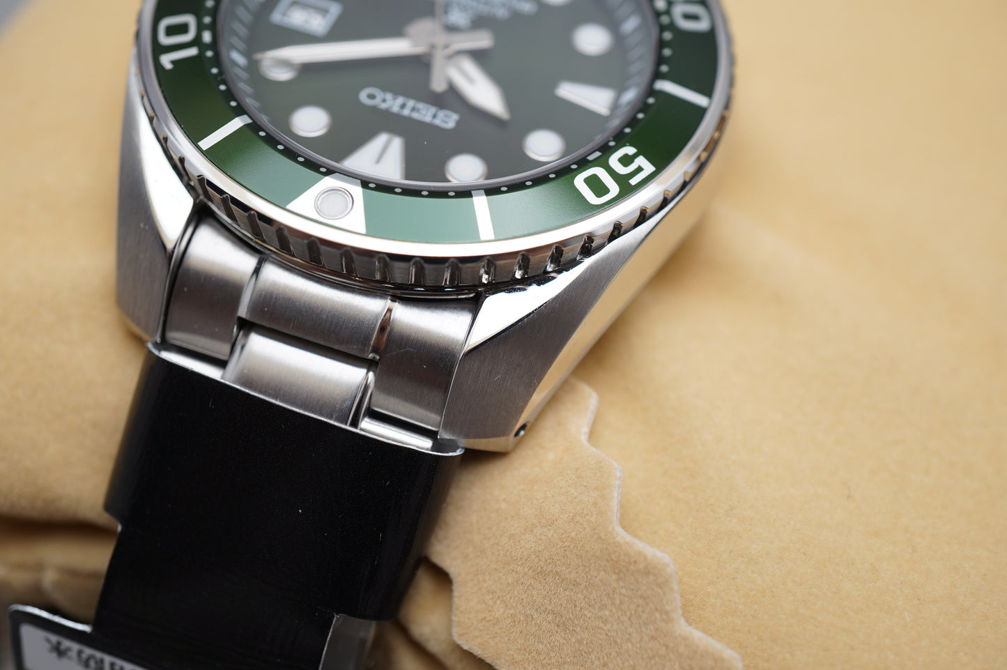 New Seiko Prospex SBDC081 6R15 Green Dial Sumo Divers 200M Automatic Watch