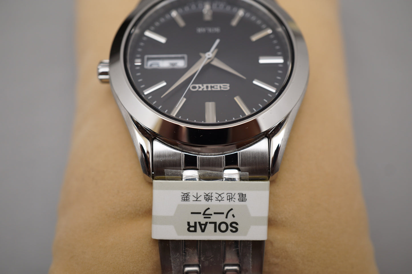 Unworn Seiko Selection SBPX083 V158 Black Dial JDM Solar Quartz Watch Engraved
