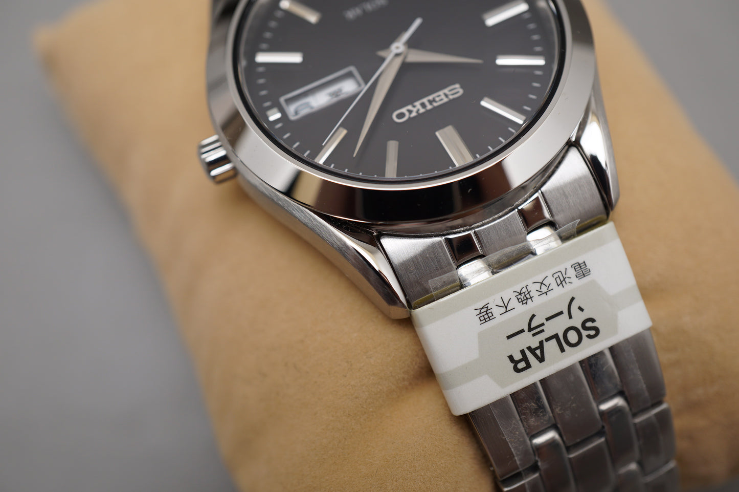 Unworn Seiko Selection SBPX083 V158 Black Dial JDM Solar Quartz Watch Engraved