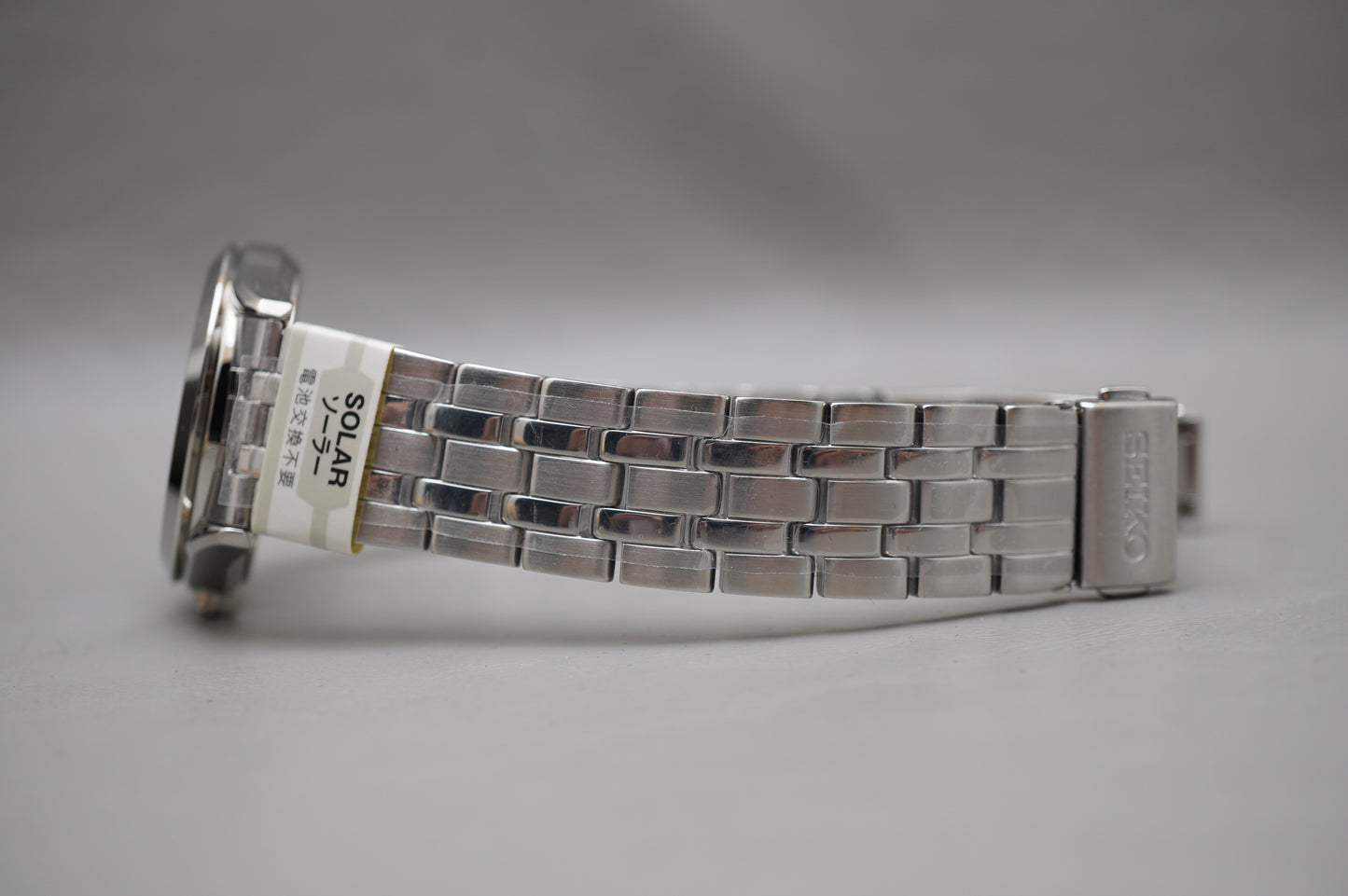 Unworn Seiko Selection SBPX083 V158 Black Dial JDM Solar Quartz Watch Engraved