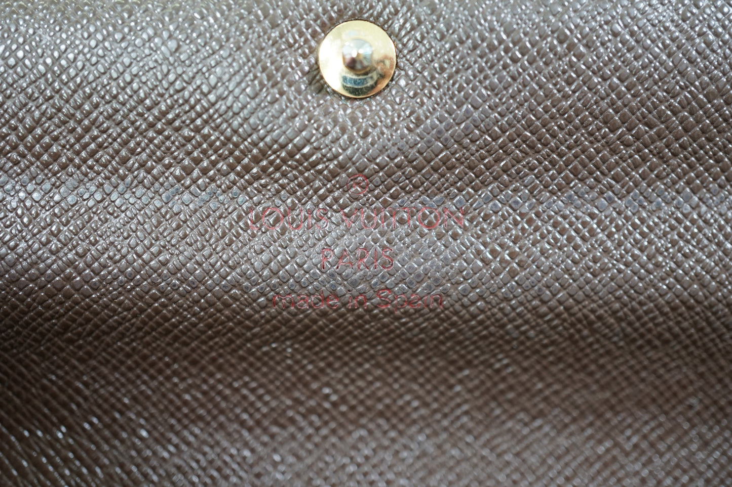 Louis Vuitton Damier Ebene Portefeuille Sarah N61734 Wallet