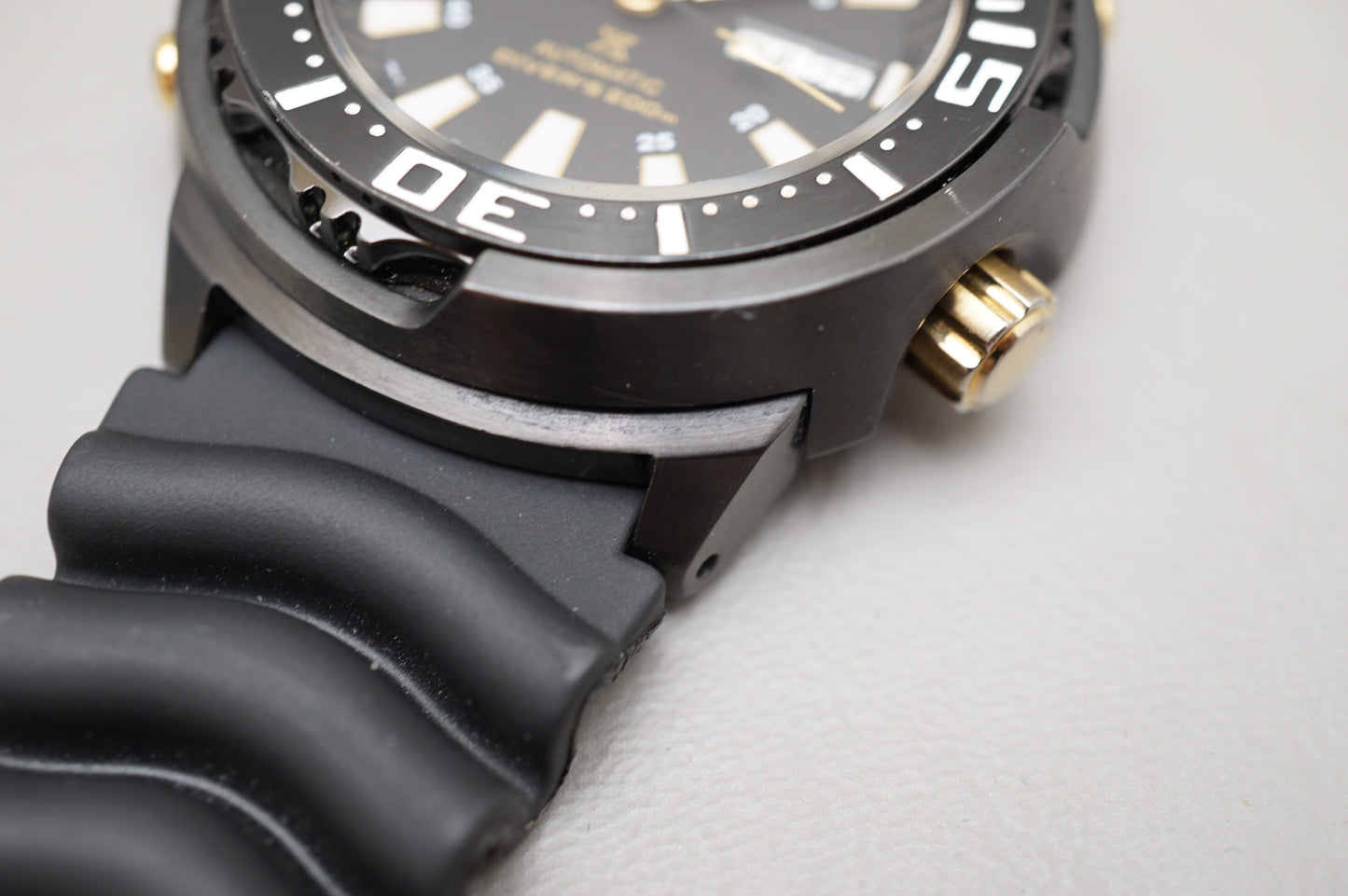 Seiko Prospex SRP641 4R36 Black Gold Baby Tuna Divers 200M Automatic Watch READ