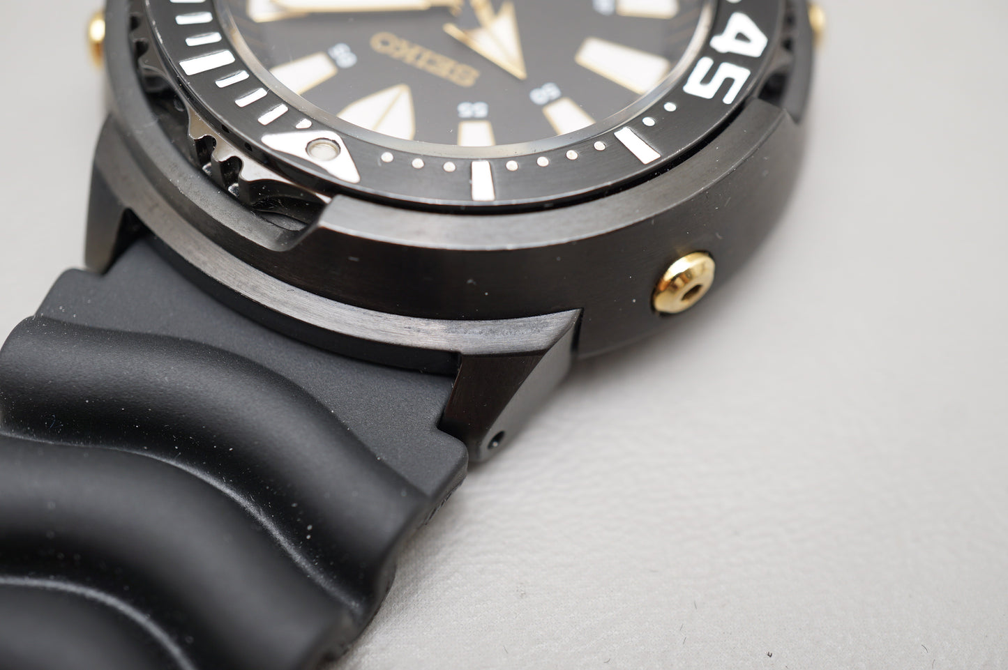 Seiko Prospex SRP641 4R36 Black Gold Baby Tuna Divers 200M Automatic Watch READ