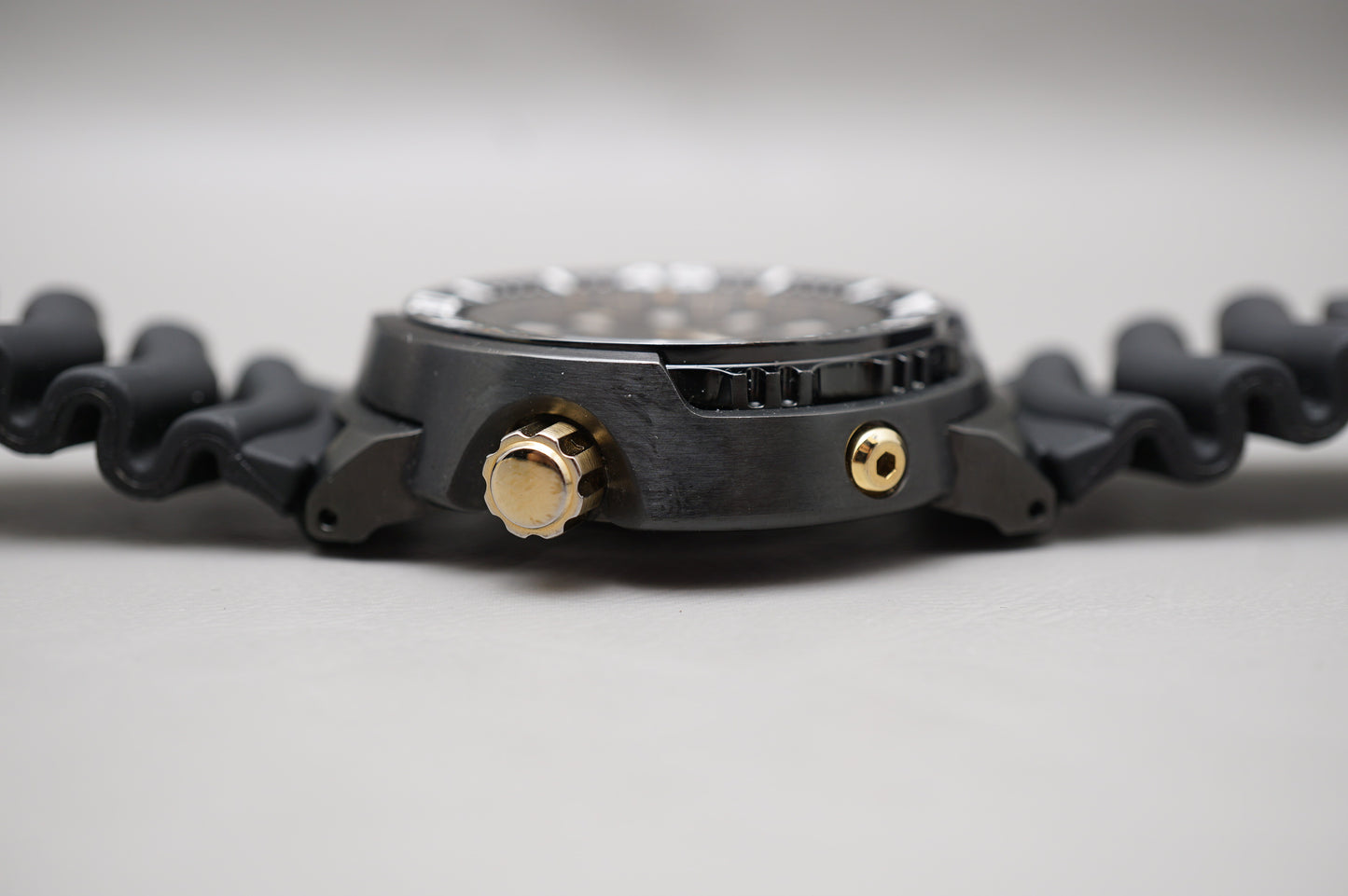 Seiko Prospex SRP641 4R36 Black Gold Baby Tuna Divers 200M Automatic Watch READ