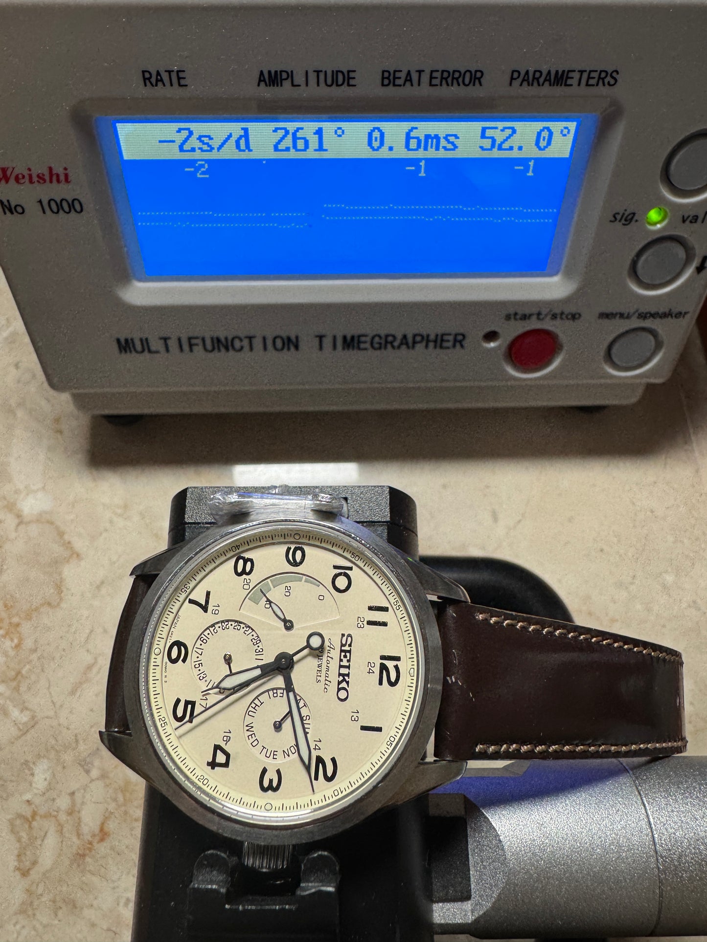 Seiko Presage SARW017 6R21 Cream Dial Automatic Power Reserve JDM Day Date Watch