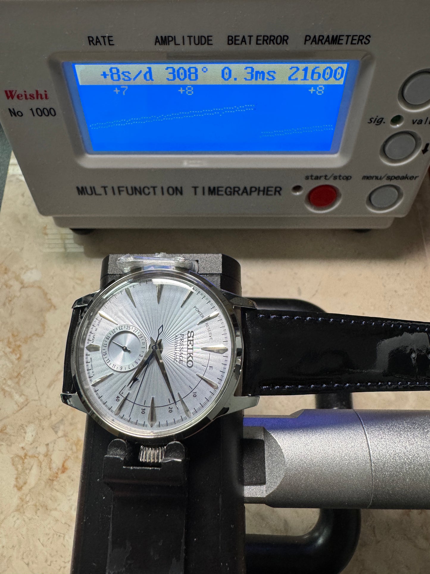 Seiko Presage SARY131 4R57 Cocktail Time Sunburst Blue Dial Automatic Watch