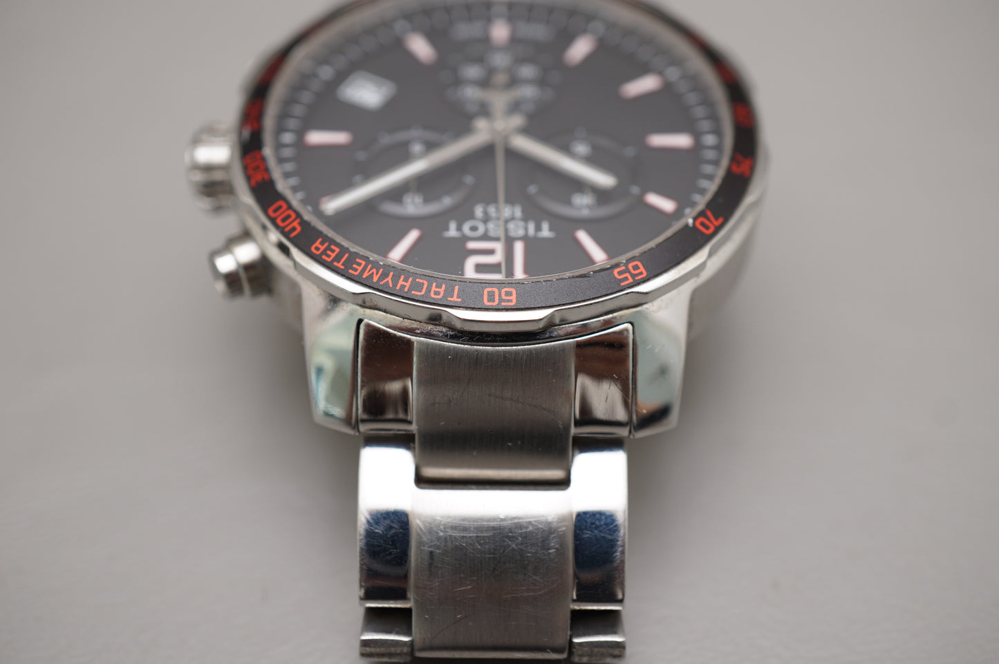 Tissot T0954171105700 Quickster Black Dial Chronograph Tachymeter Quartz Watch