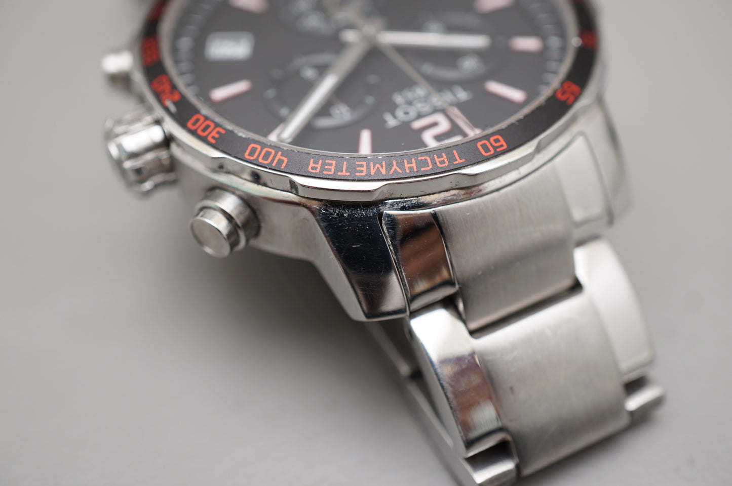 Tissot T0954171105700 Quickster Black Dial Chronograph Tachymeter Quartz Watch