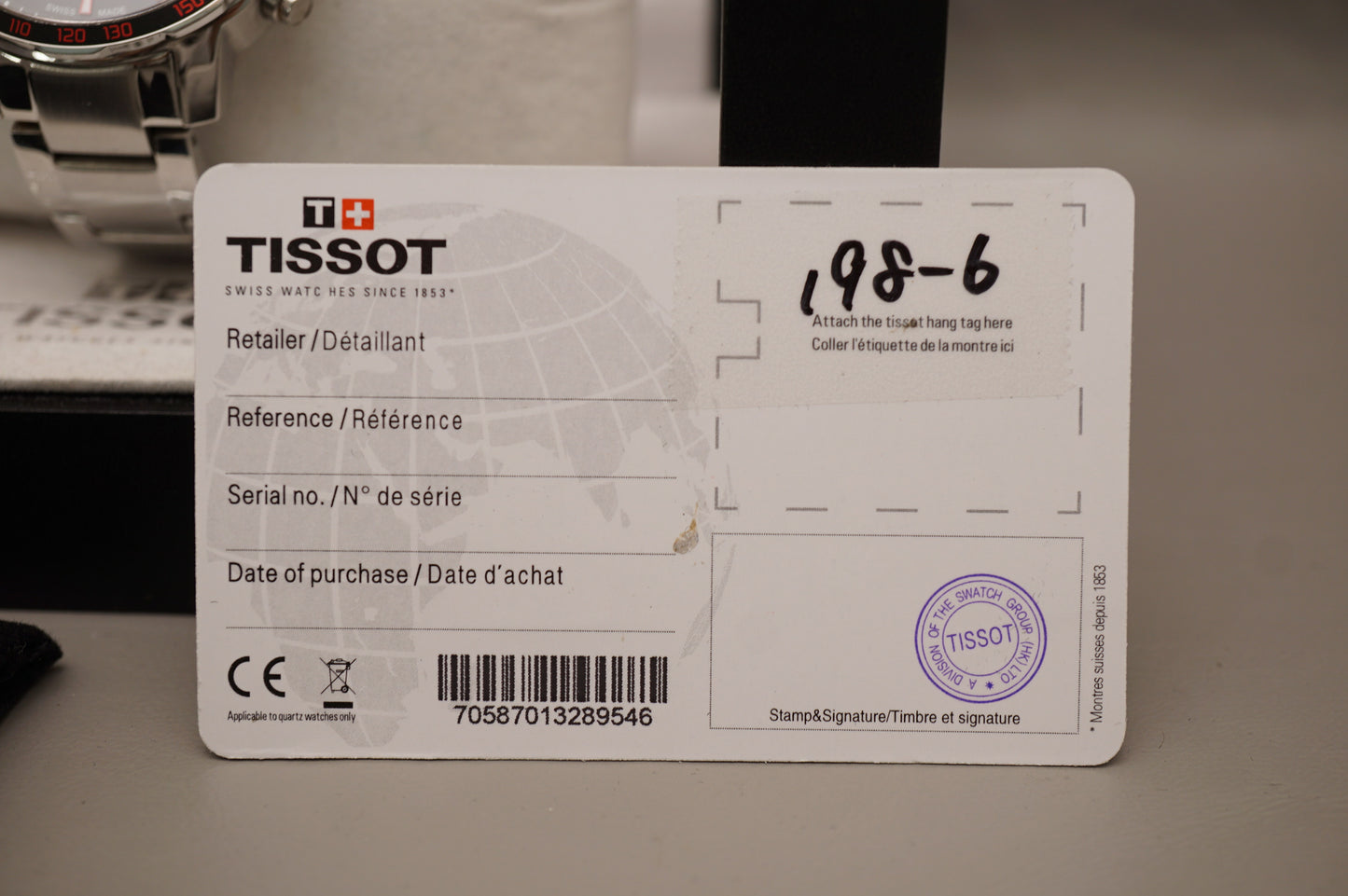 Tissot T0954171105700 Quickster Black Dial Chronograph Tachymeter Quartz Watch