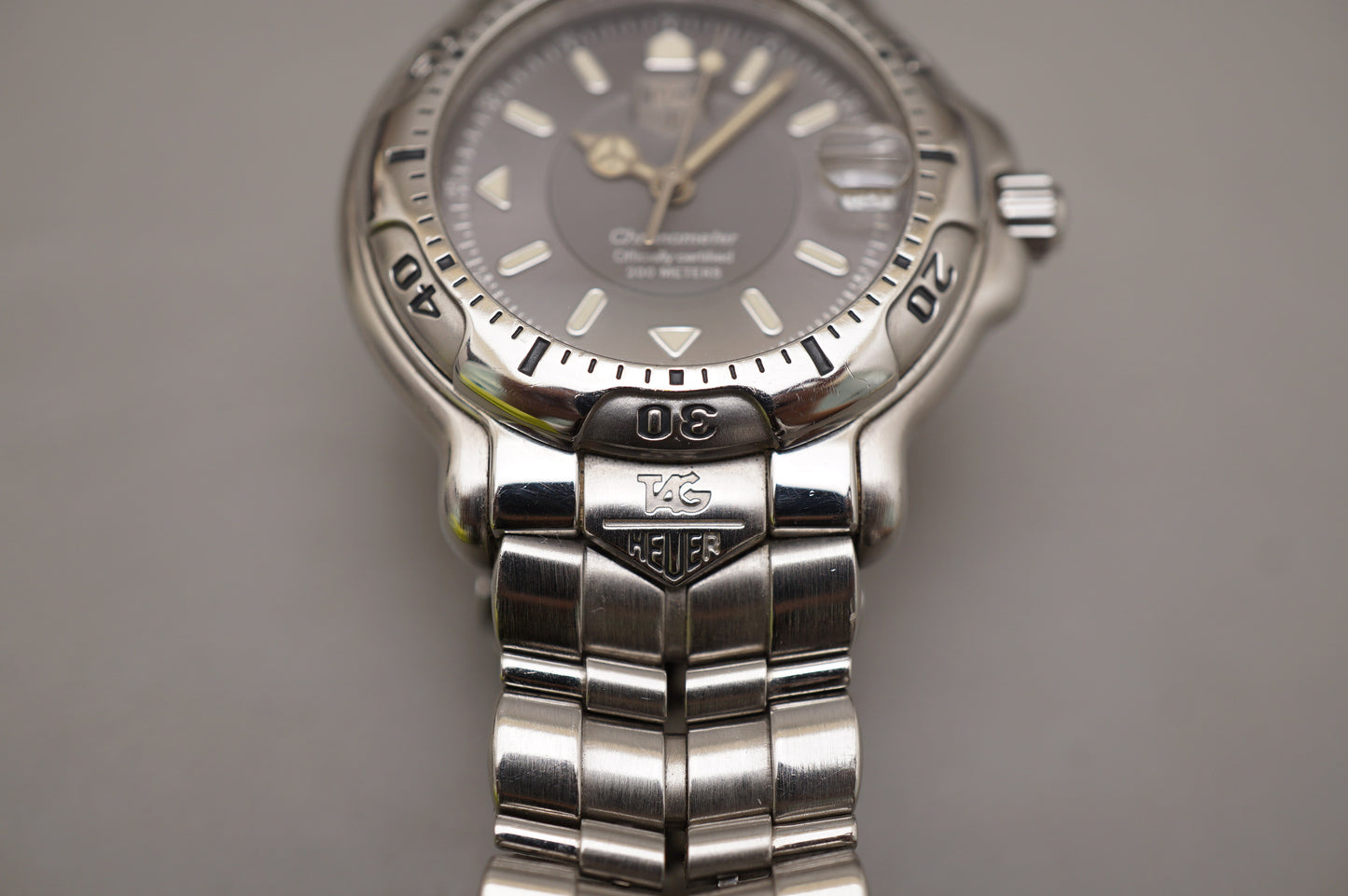 Vintage Tag Heuer 6000 Professional WH5212-K1 Automatic Chronometer Watch