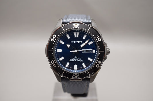 Citizen Promaster NY0075-12L Marine Blue Dial Titanium Automatic Watch READ