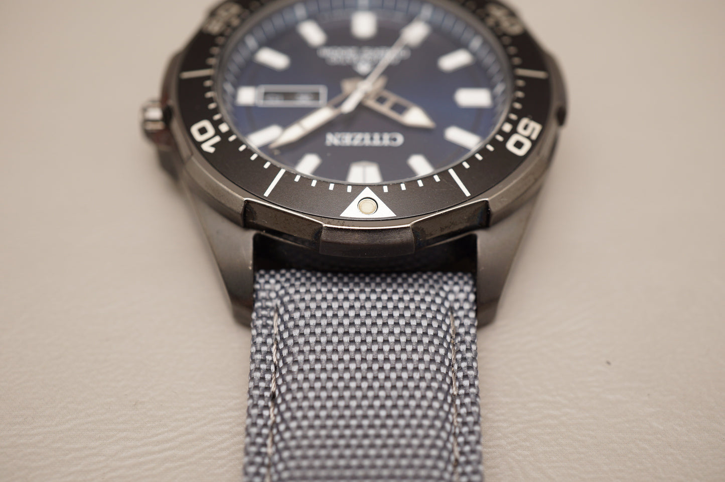Citizen Promaster NY0075-12L Marine Blue Dial Titanium Automatic Watch READ