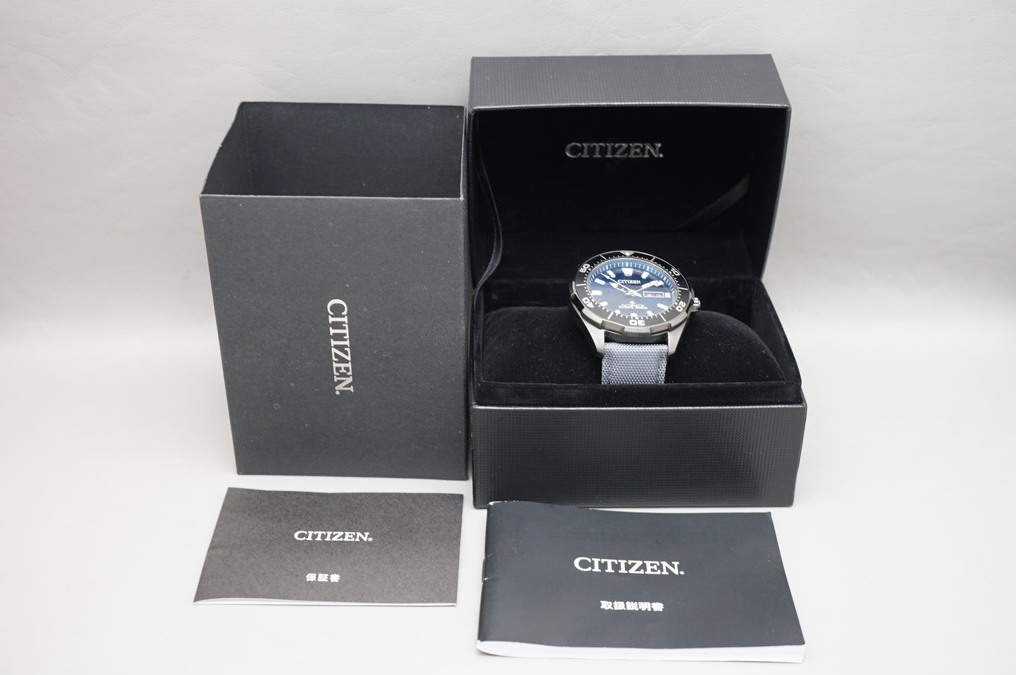 Citizen Promaster NY0075-12L Marine Blue Dial Titanium Automatic Watch READ