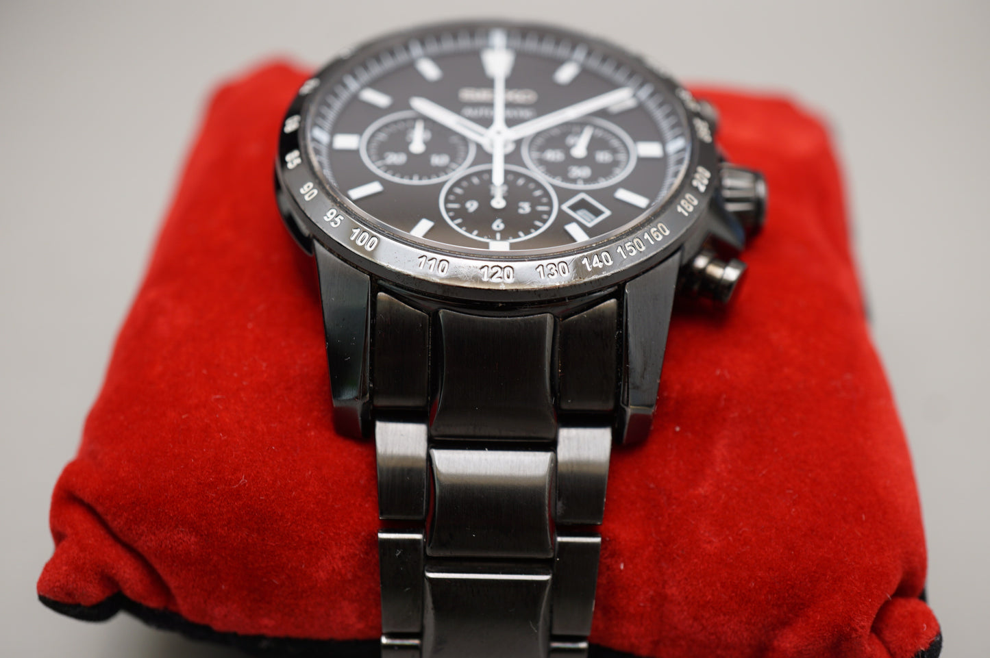 Seiko Brightz Phoenix SAGK009 8R28 Black JDM Automatic Chronograph Watch