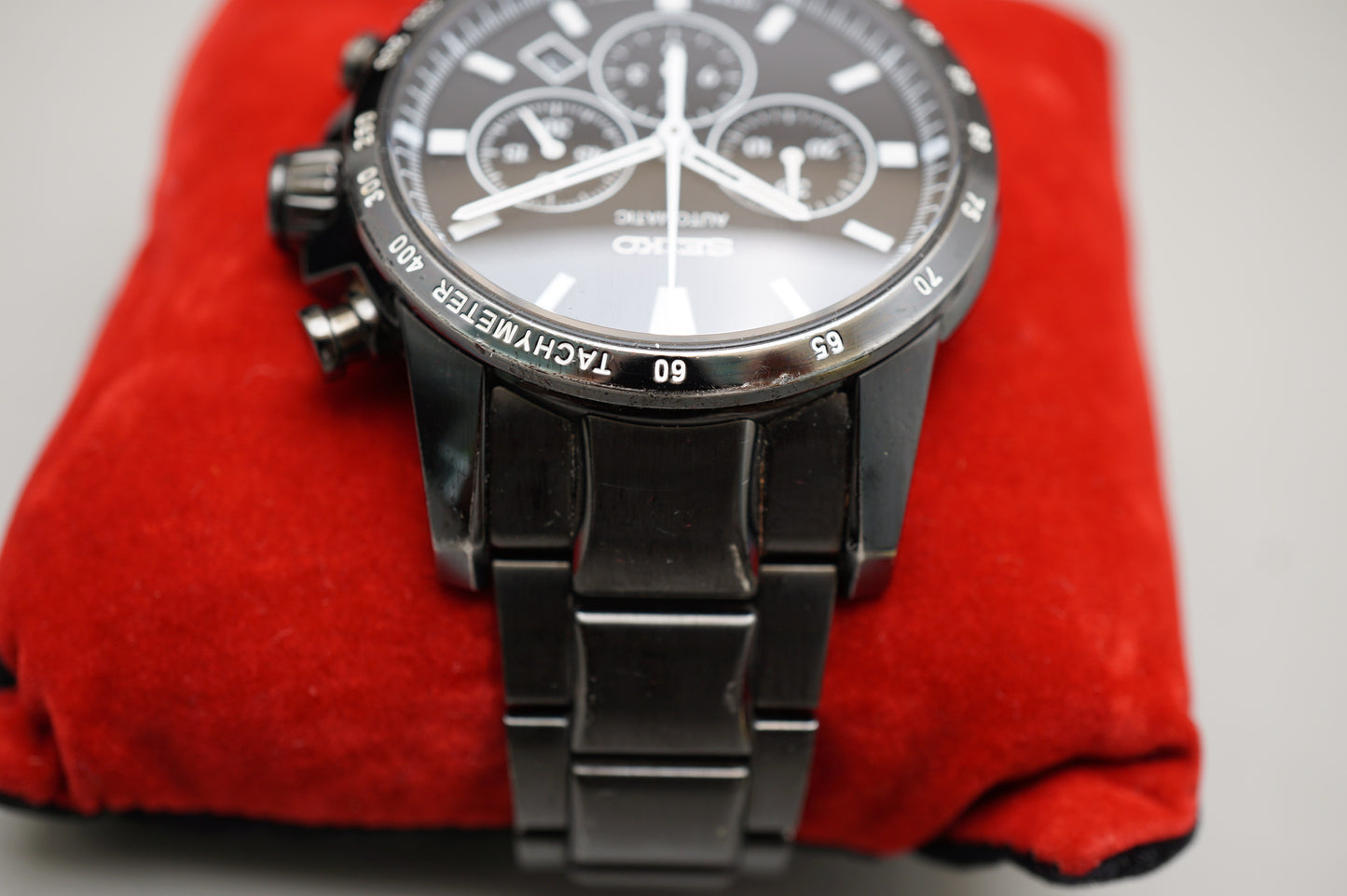 Seiko Brightz Phoenix SAGK009 8R28 Black JDM Automatic Chronograph Watch