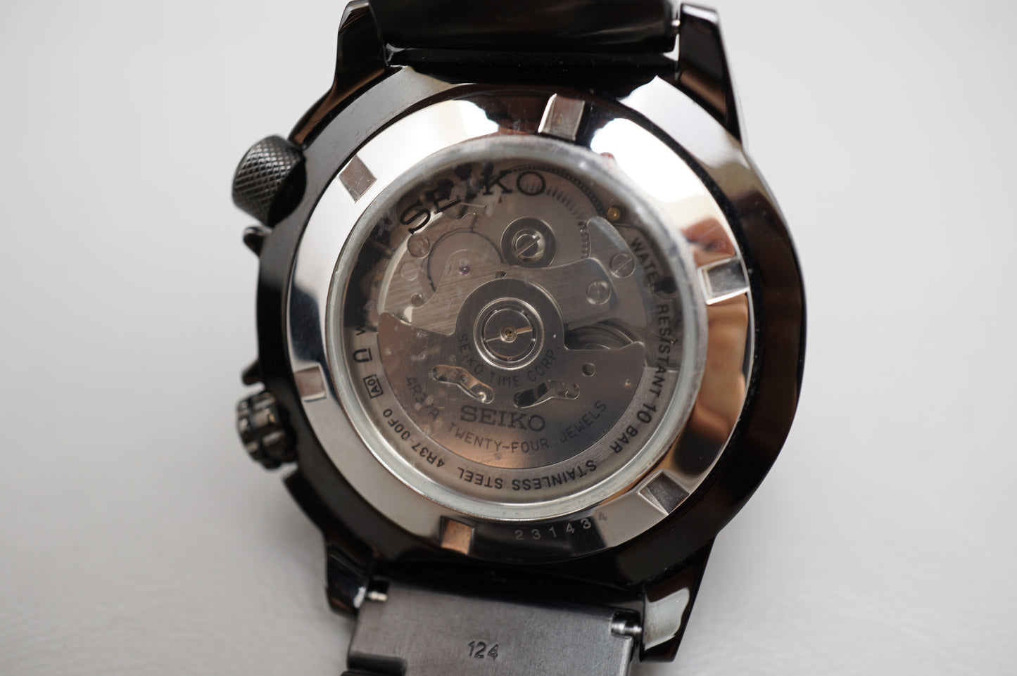 Seiko Superior SSA051 4R37 Black Compass Automatic Watch