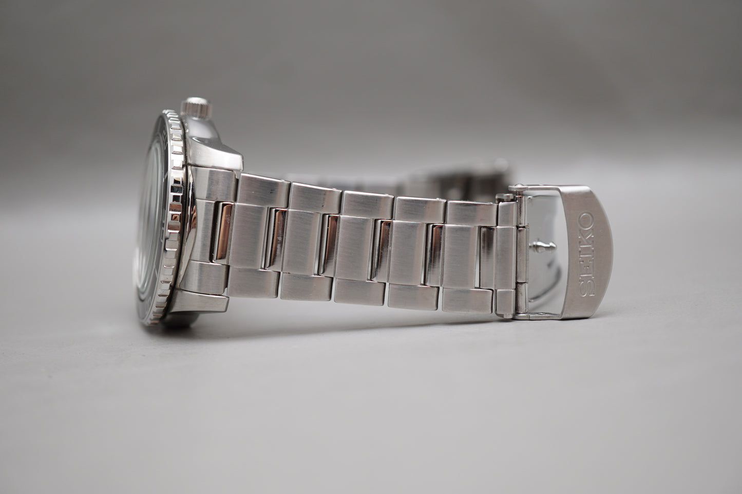 Rare Seiko 5 Sports SNZH51 7S36 Fifty Five Fathoms White Dial Automatic Watch