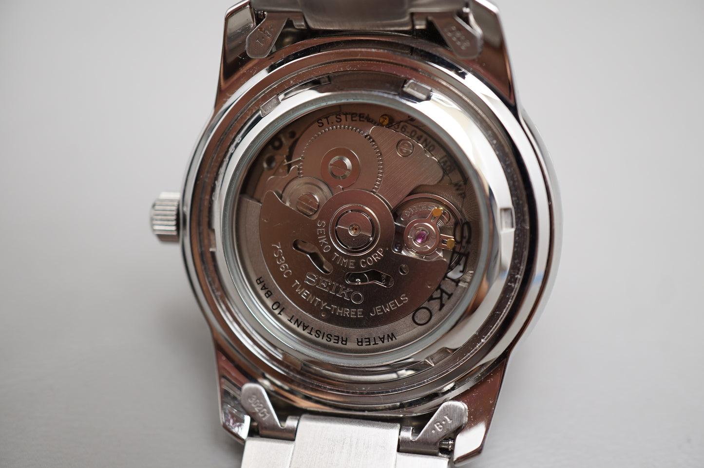 Rare Seiko 5 Sports SNZH51 7S36 Fifty Five Fathoms White Dial Automatic Watch