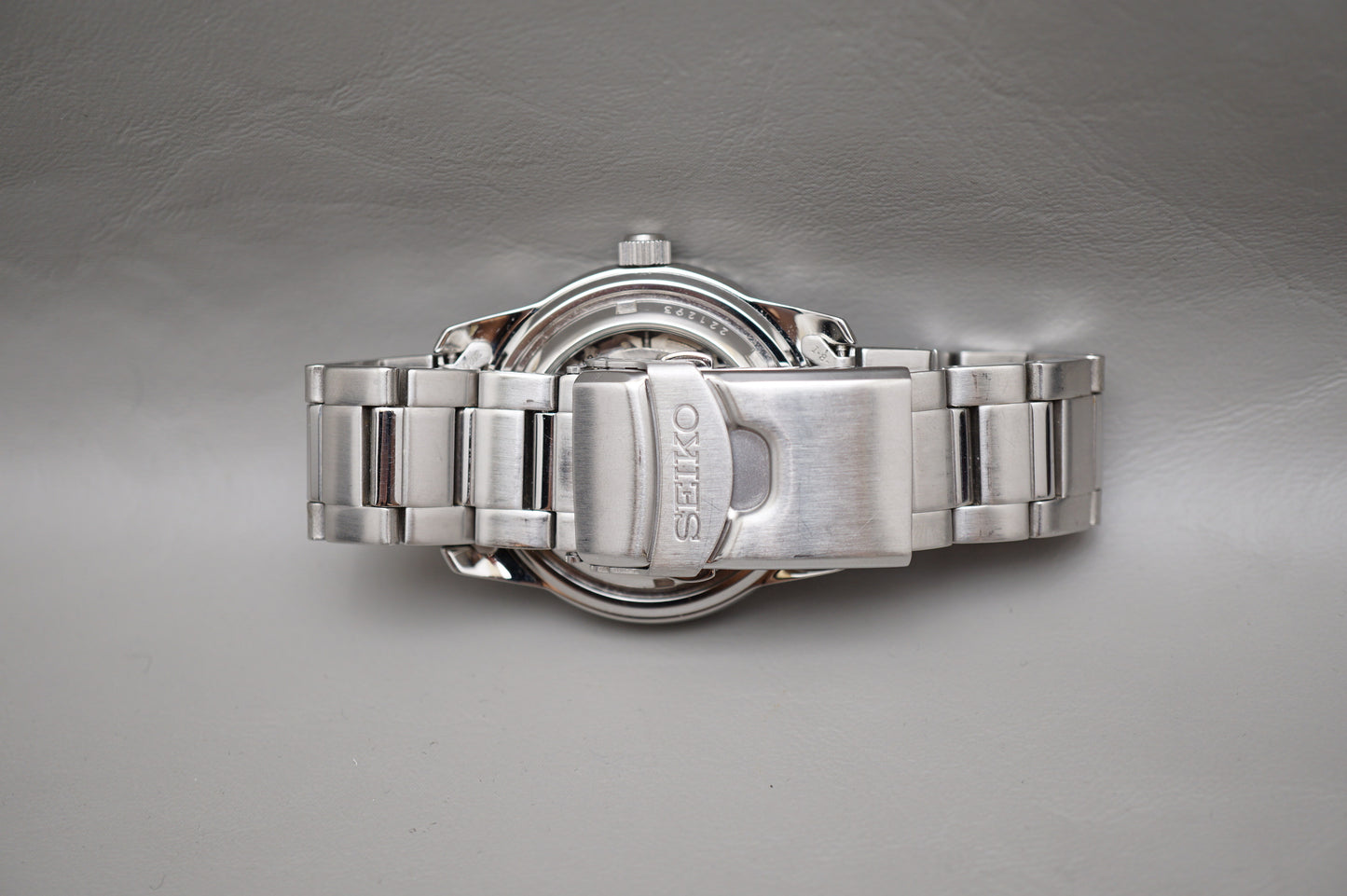Rare Seiko 5 Sports SNZH51 7S36 Fifty Five Fathoms White Dial Automatic Watch