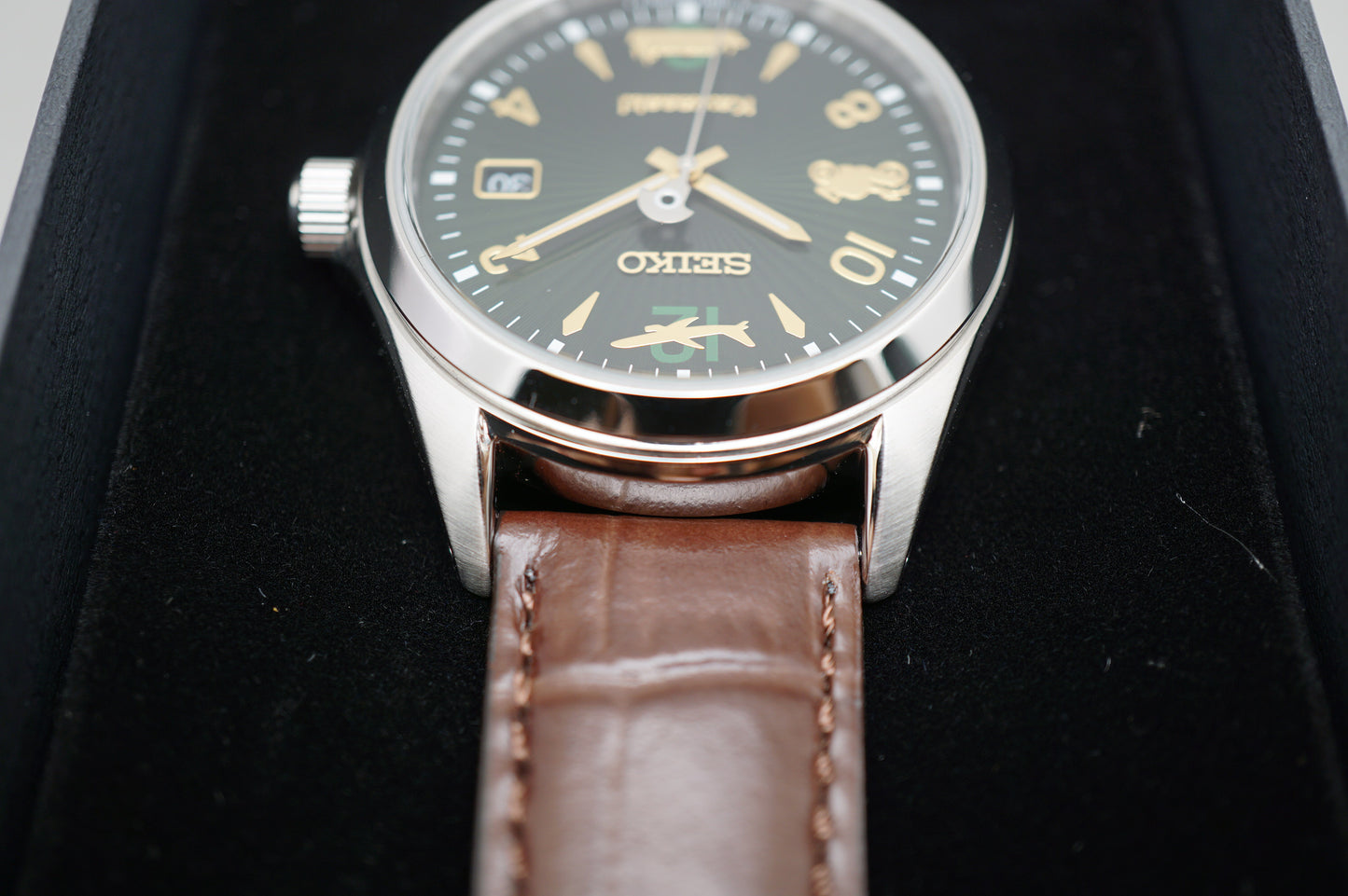 New Seiko SZSB024 4R35 Kawasaki JDM Limited Edition Green Dial Automatic Watch