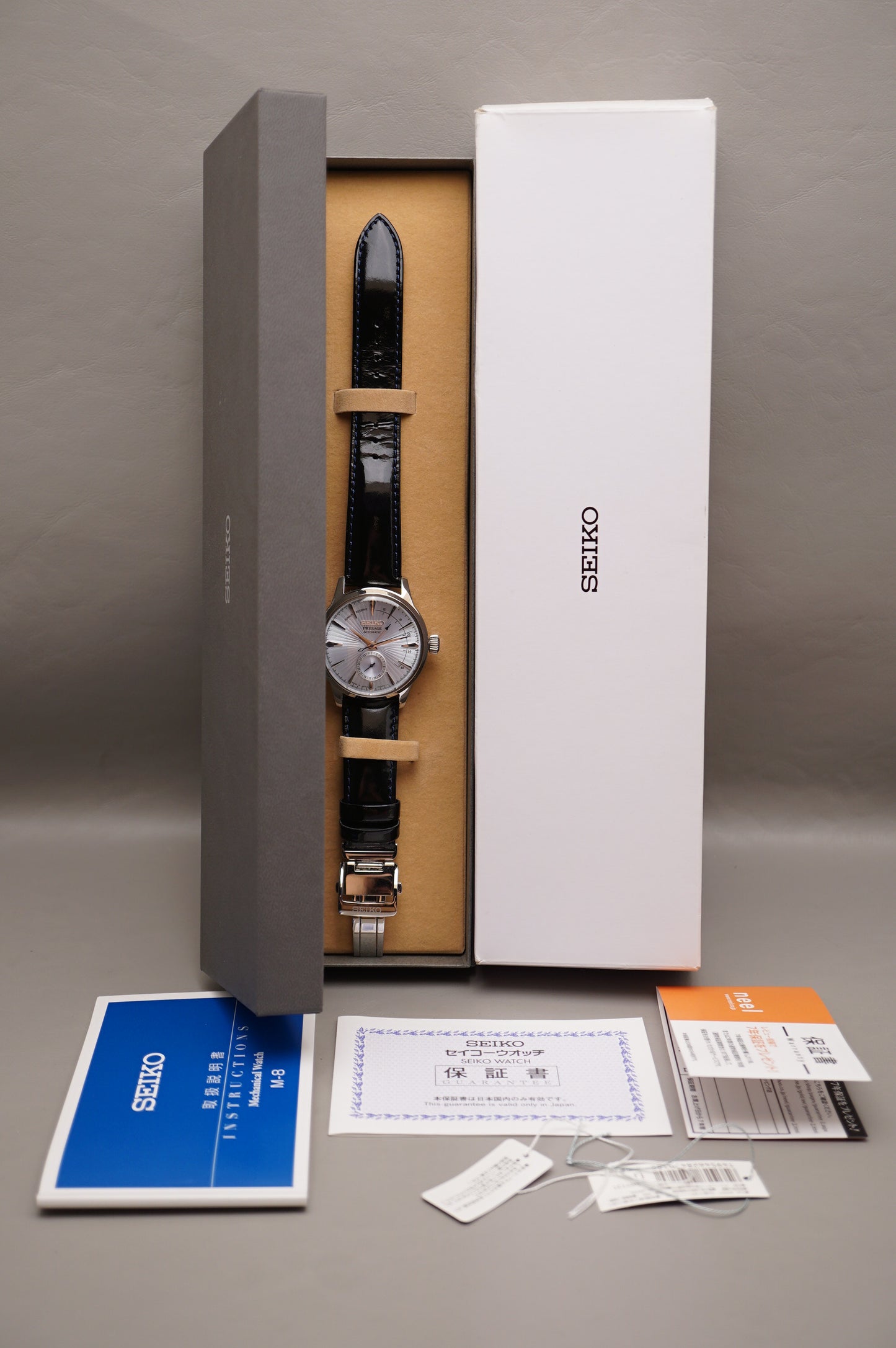 Seiko Presage SARY131 4R57 Cocktail Time Sunburst Blue Dial Automatic Watch
