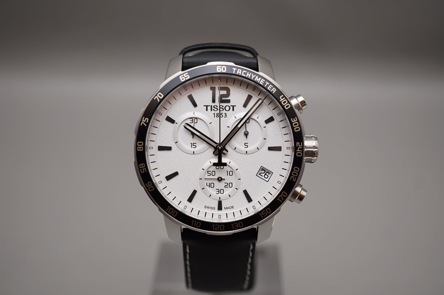 Tissot T095.417.16.037.00 Quickster White Dial Chronograph Swiss Quartz Watch