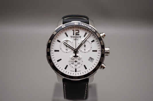 Tissot T095.417.16.037.00 Quickster White Dial Chronograph Swiss Quartz Watch
