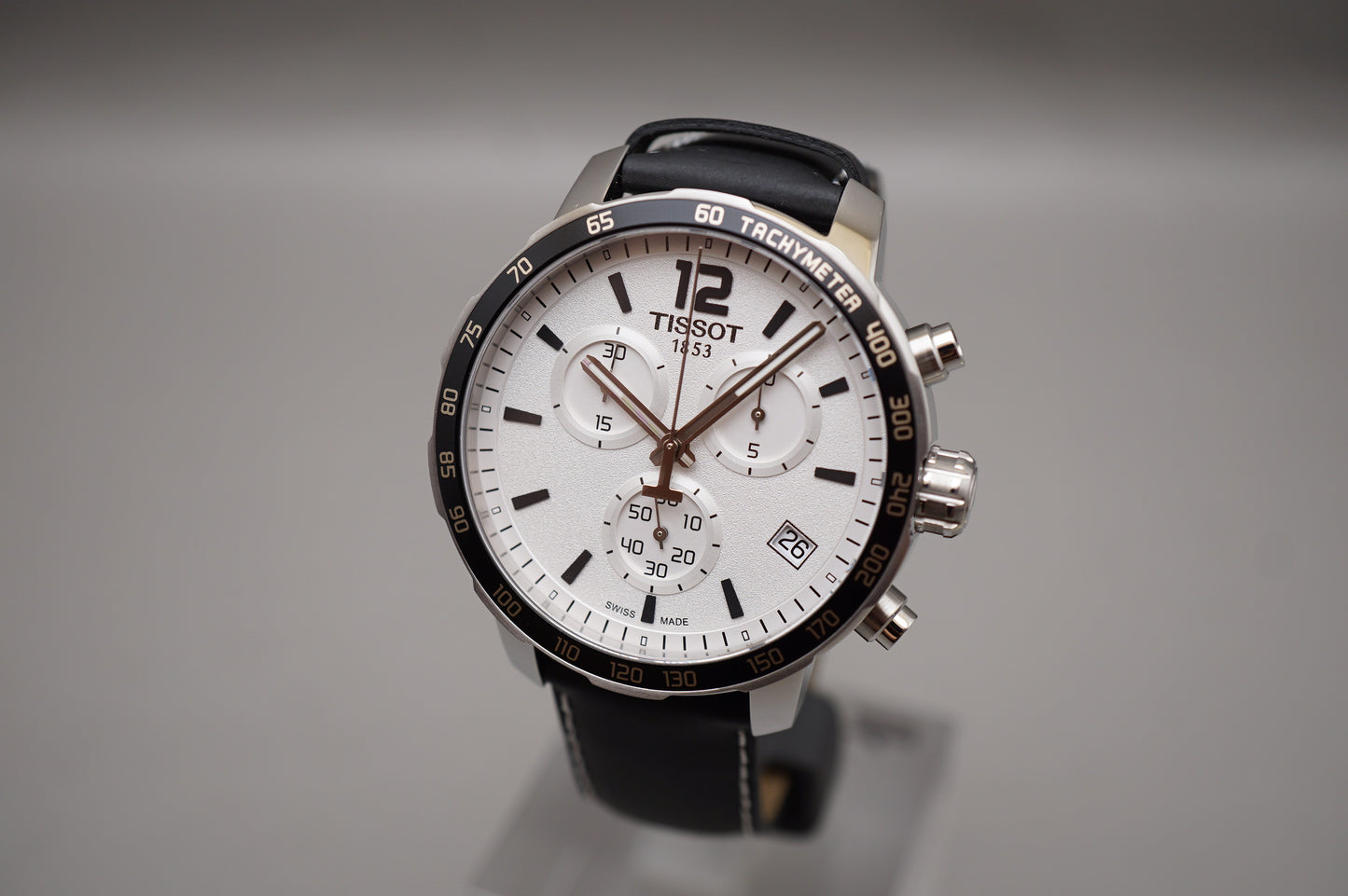 Tissot T095.417.16.037.00 Quickster White Dial Chronograph Swiss Quartz Watch