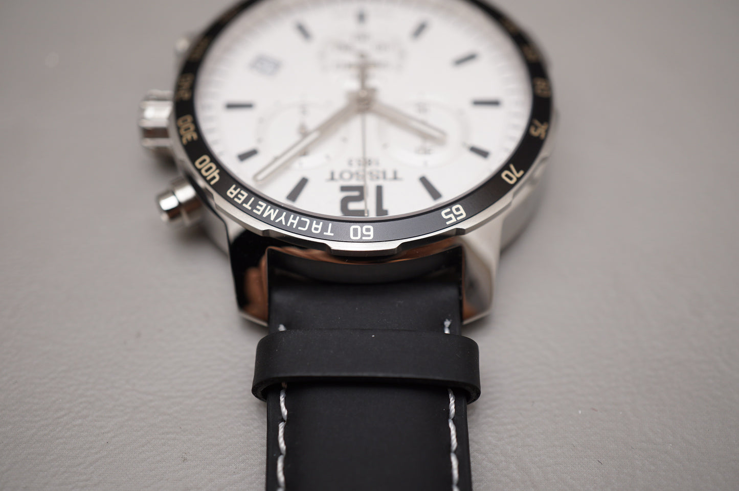 Tissot T095.417.16.037.00 Quickster White Dial Chronograph Swiss Quartz Watch