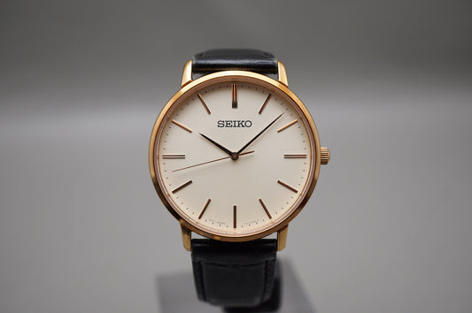 Seiko Selection SCXP076 7N01 Gold Feather Reissue JDM Quartz Watch