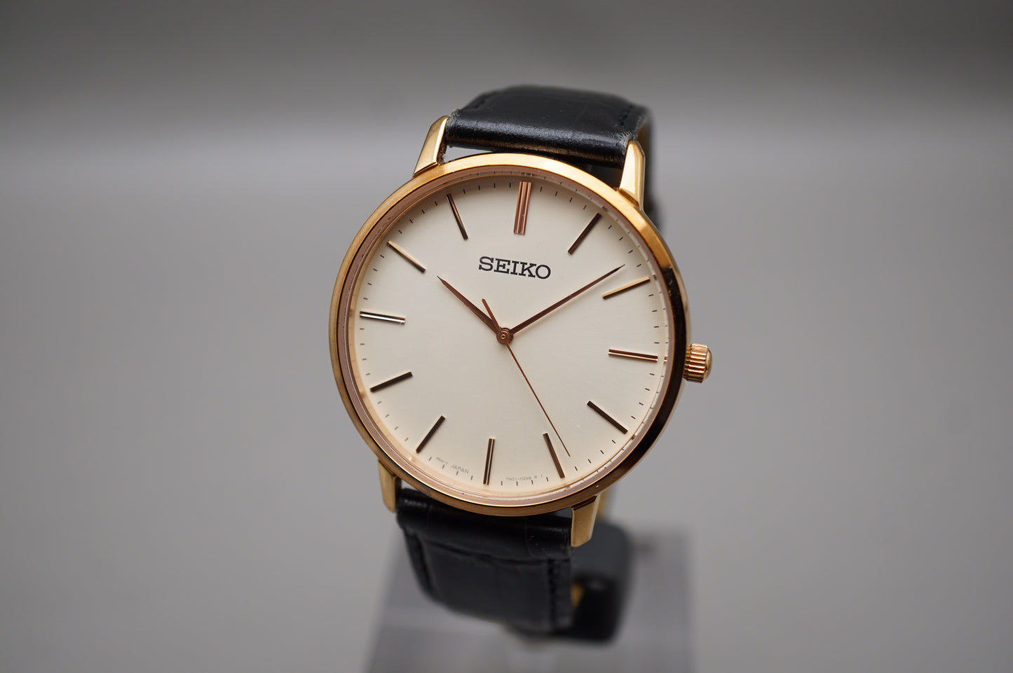 Seiko Selection SCXP076 7N01 Gold Feather Reissue JDM Quartz Watch