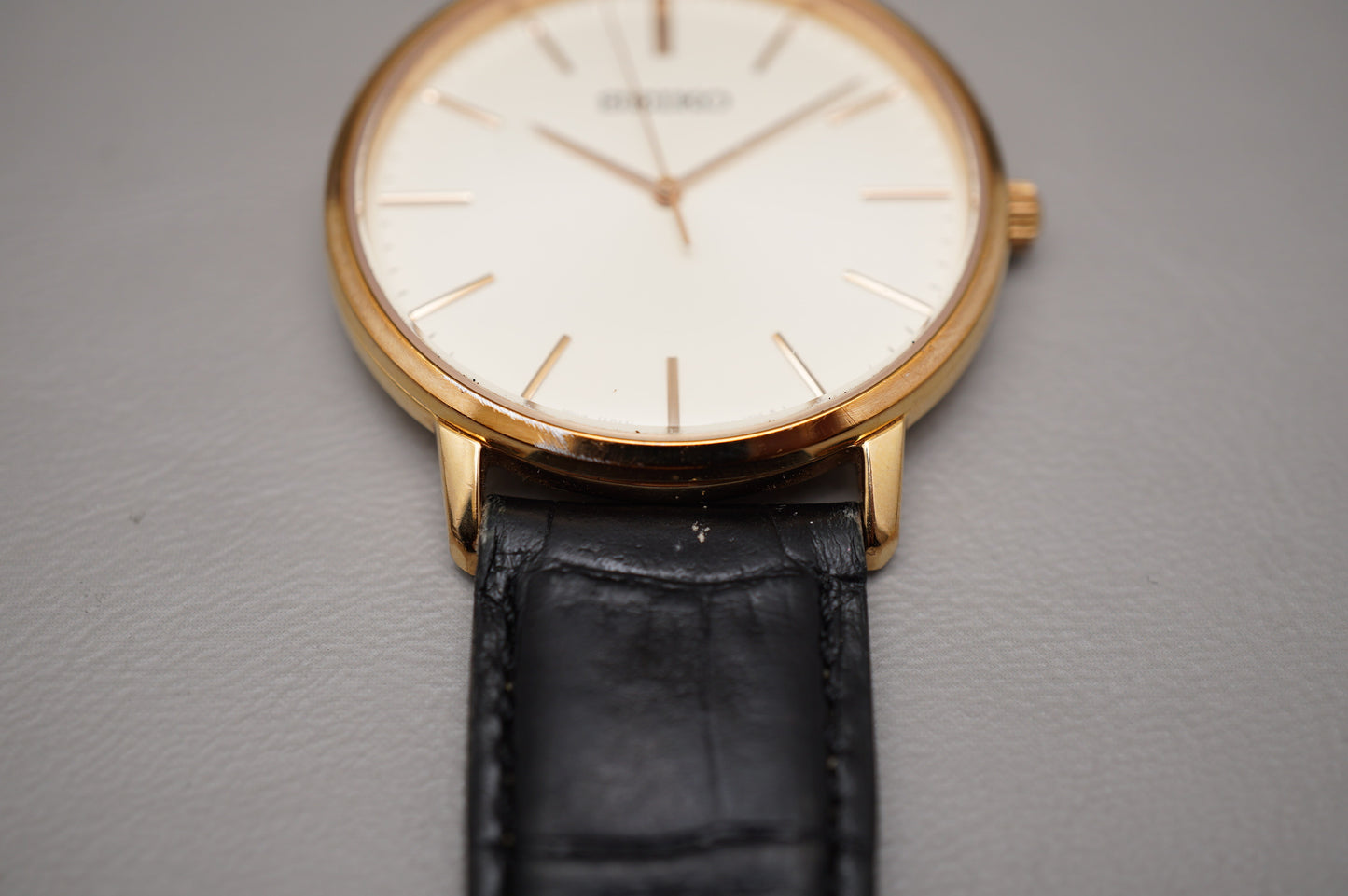 Seiko Selection SCXP076 7N01 Gold Feather Reissue JDM Quartz Watch