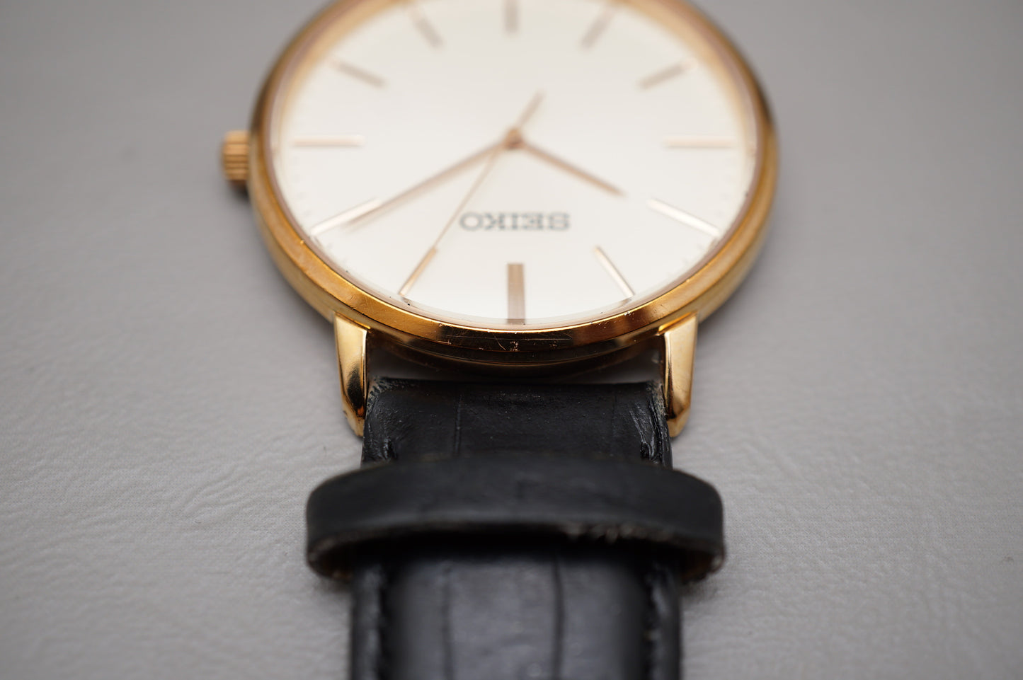 Seiko Selection SCXP076 7N01 Gold Feather Reissue JDM Quartz Watch