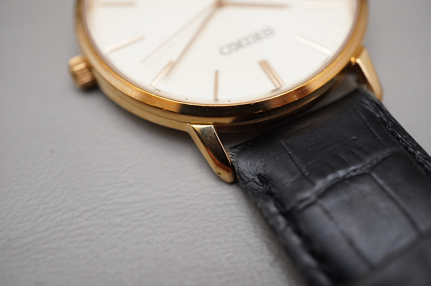 Seiko Selection SCXP076 7N01 Gold Feather Reissue JDM Quartz Watch