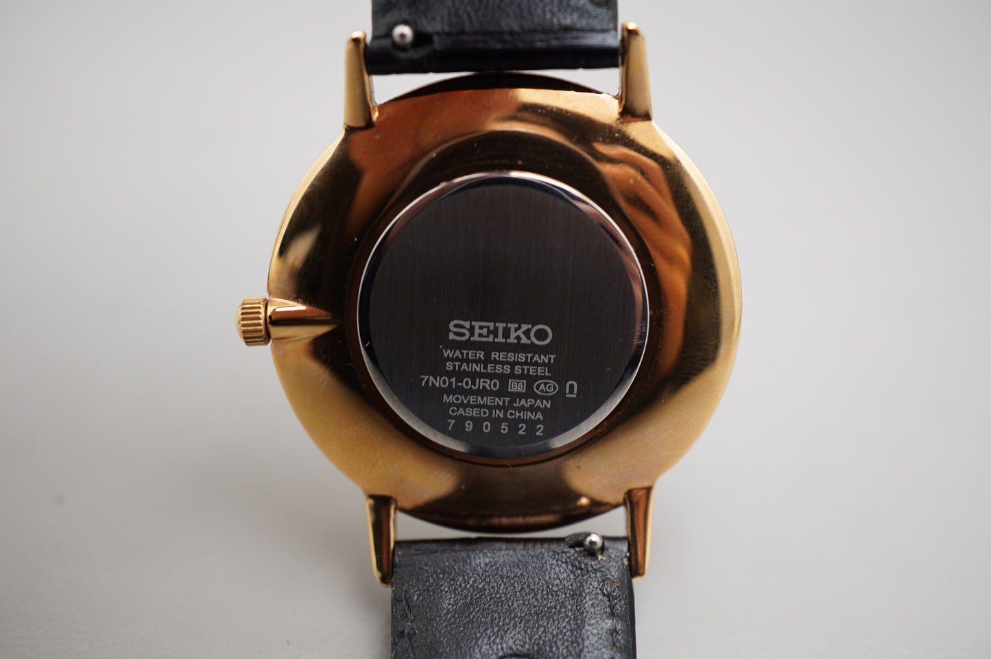 Seiko Selection SCXP076 7N01 Gold Feather Reissue Quartz Watch
