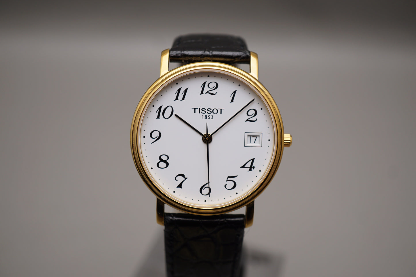 Vintage Tissot Desire T870/970 Gold Tone White Numeral Dial Quartz Watch