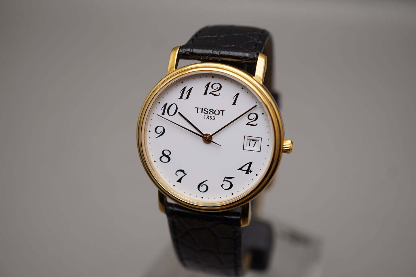 Vintage Tissot Desire T870/970 Gold Tone White Numeral Dial Quartz Watch