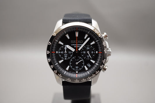 Seiko Neo Sports SSB031 6T63 Black Dial Quartz Chronograph Watch READ FOR PARTS