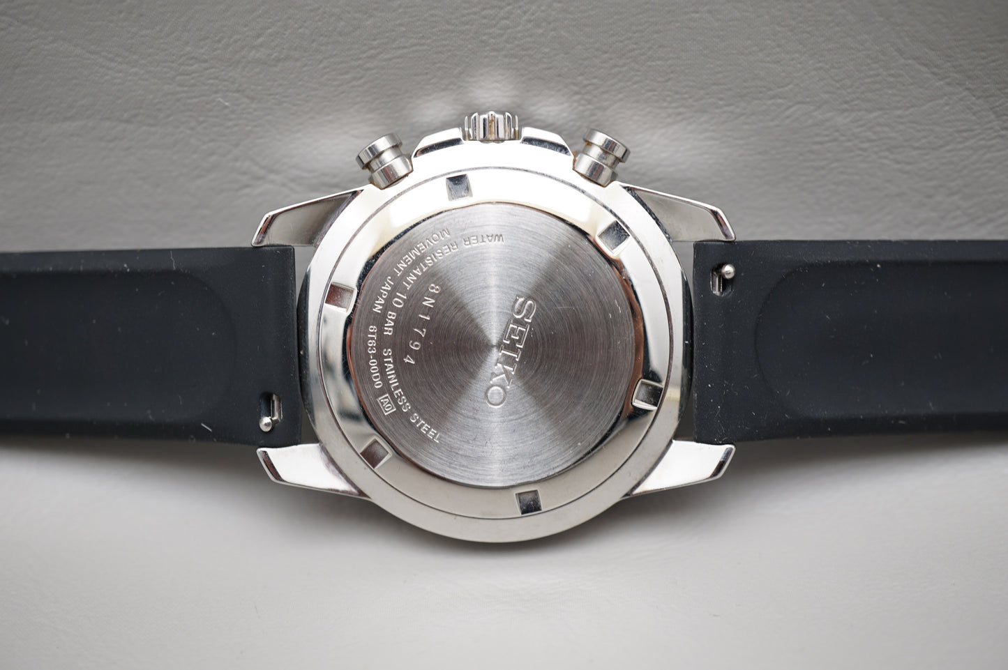 Seiko Neo Sports SSB031 6T63 Black Dial Quartz Chronograph Watch READ FOR PARTS