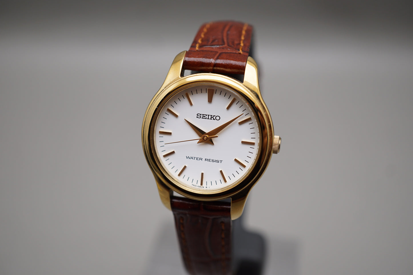 Seiko Selection SSXP002 7N01 Gold Tone White Dial Quartz Ladies Watch