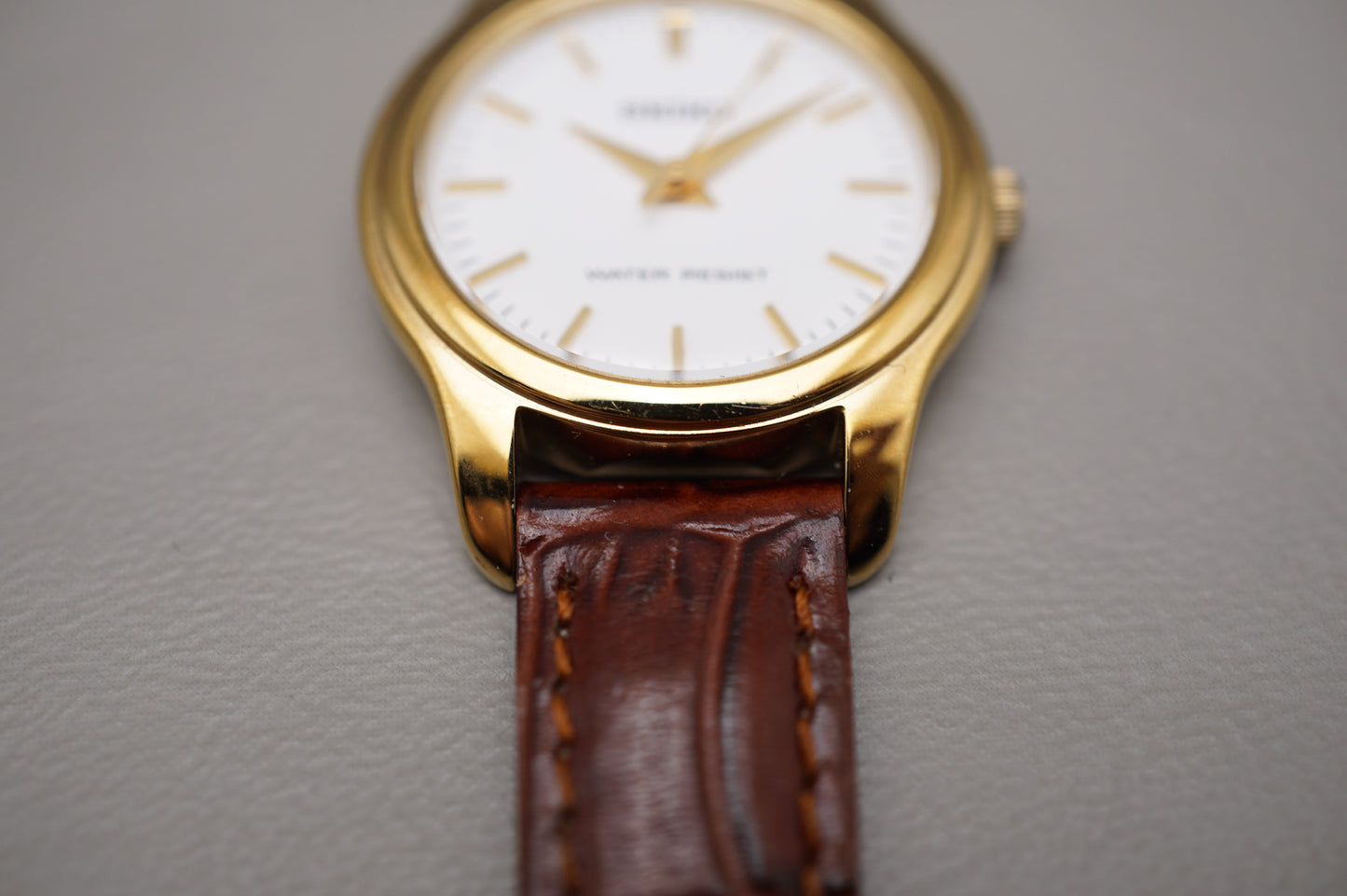 Seiko Selection SSXP002 7N01 Gold Tone White Dial Quartz Ladies Watch